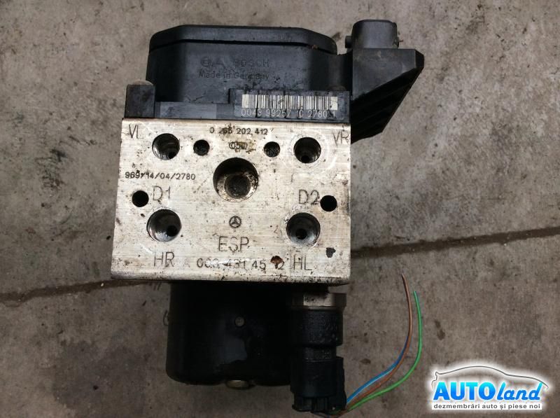 Pompa ABS MERCEDES-BENZ A-CLASS (W168) 1997-2004 Cod A0034314512 