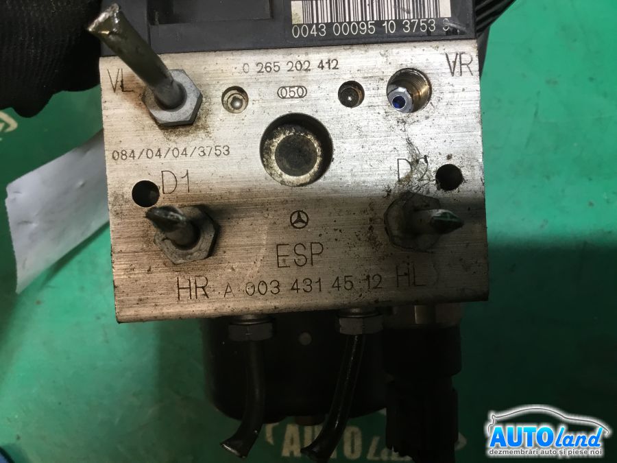 Pompa ABS MERCEDES-BENZ A-CLASS (W168) 1997-2004 Cod A0034314512 