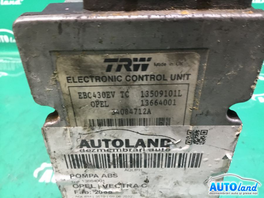 Pompa ABS OPEL VECTRA C 2002-2025 Cod 09191496TC 