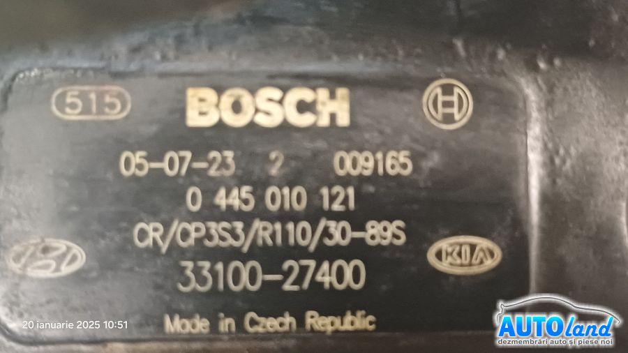 Pompa Injectie HYUNDAI SANTA FE (CM) 2006-2026 Cod 0445010121 
