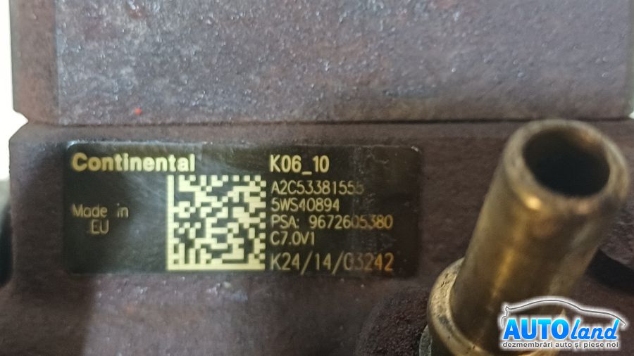 Pompa Injectie PEUGEOT 208 2012-2025 Cod 9672605380 