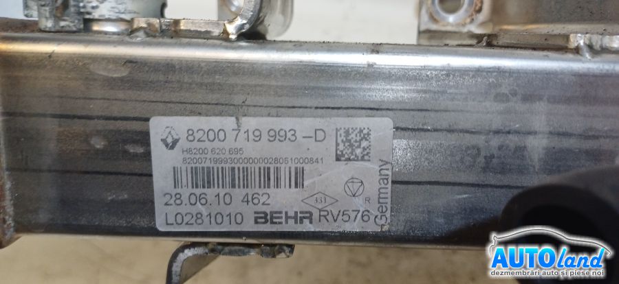 Racitor EGR OPEL Movano B 2010-2019 Cod 8200719993D 