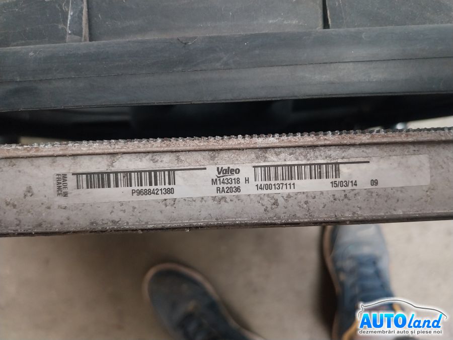 Radiator Apa PEUGEOT 508 2010-2026 Cod 9688421380 