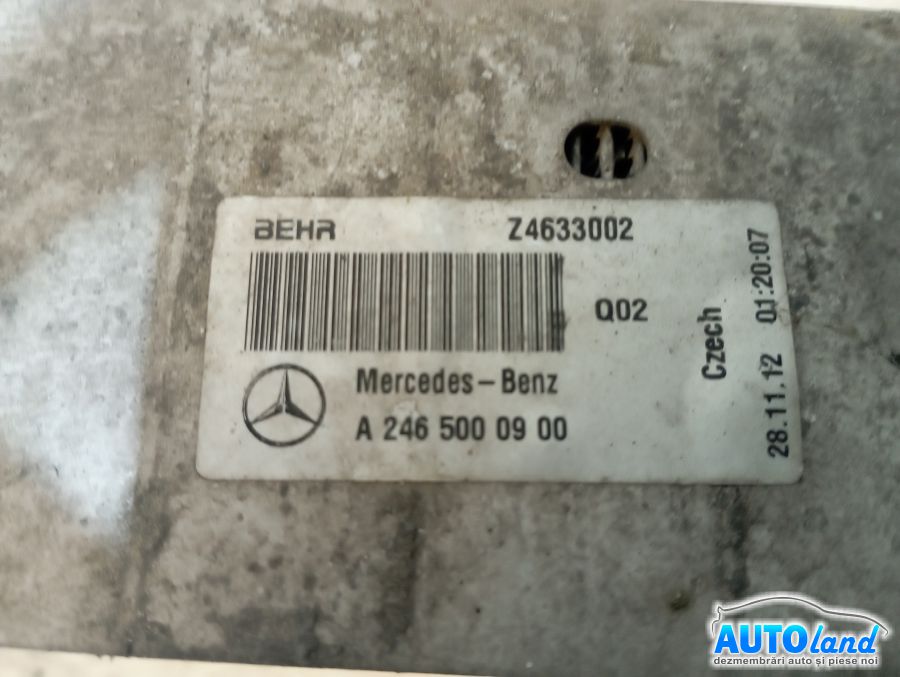 Radiator Intercooler MERCEDES-BENZ B-CLASS (W246) 2011-2026 Cod A2465000900 