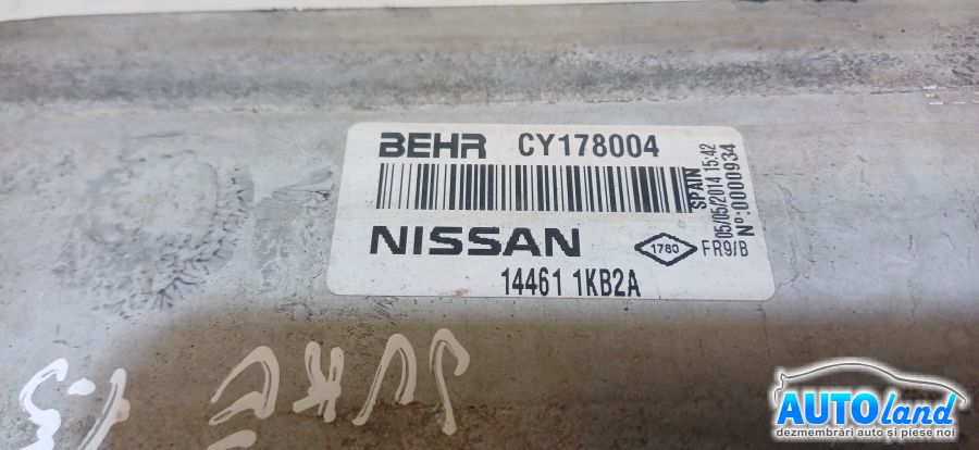 Radiator Intercooler NISSAN JUKE 2010-2026 Cod 144611KB2A 