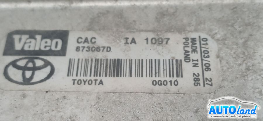 Radiator Intercooler TOYOTA AVENSIS (T25) 2003-2026 Cod 873067D 