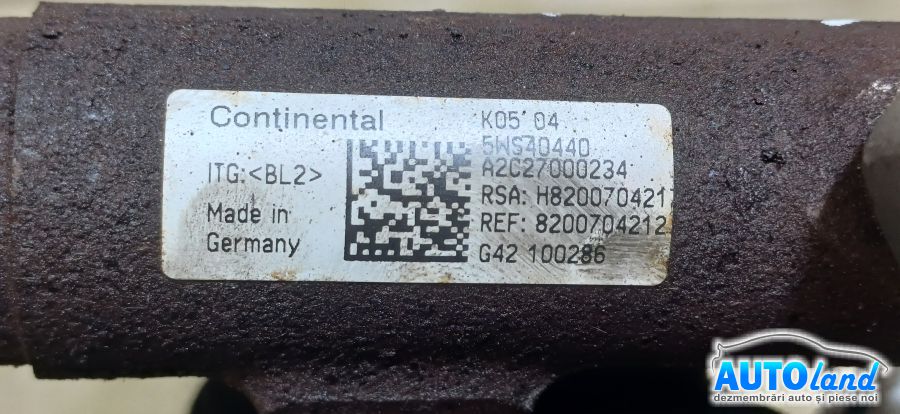 Rampa Injectoare RENAULT SCENIC III (JZ0/1_) 2009-2025 Cod 820070421 