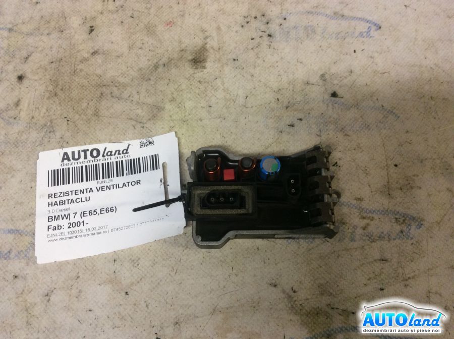 Rezistenta Ventilator Habitaclu BMW 7 (E65,E66) 2001-2025 Cod 6928073 