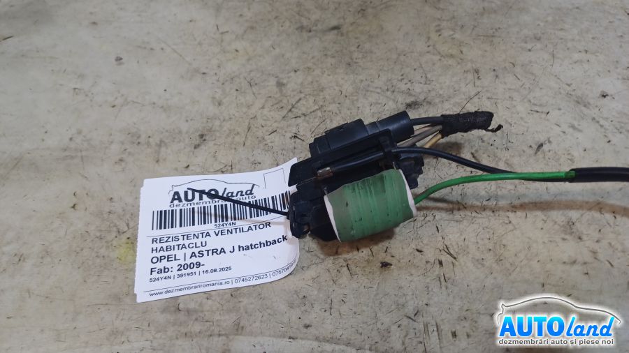 Rezistenta Ventilator Habitaclu OPEL ASTRA J hatchback 2009-2025 Cod 3134503108 