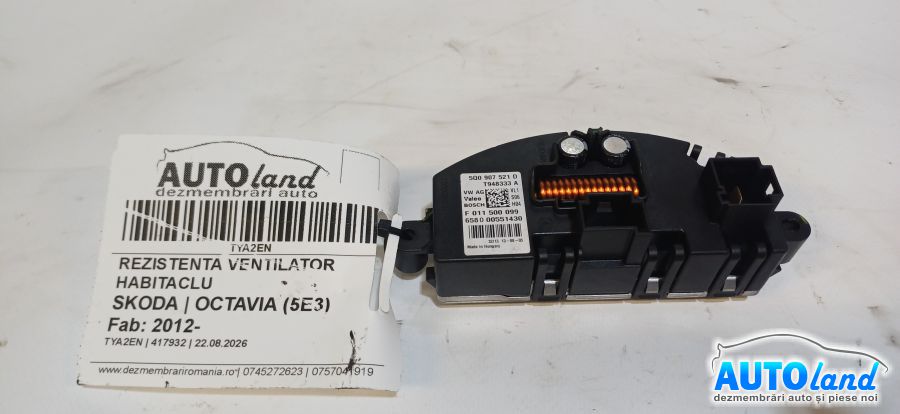 Rezistenta Ventilator Habitaclu