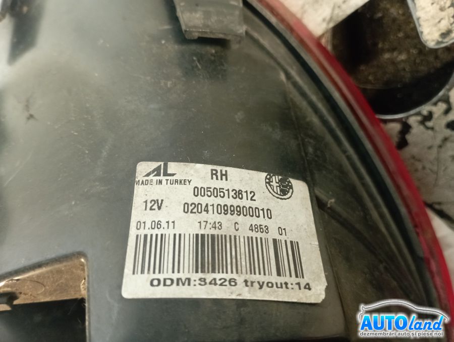 Stop Spate Dreapta ALFA ROMEO GIULIETTA (940_) 2010-2026 Cod 0050513612 