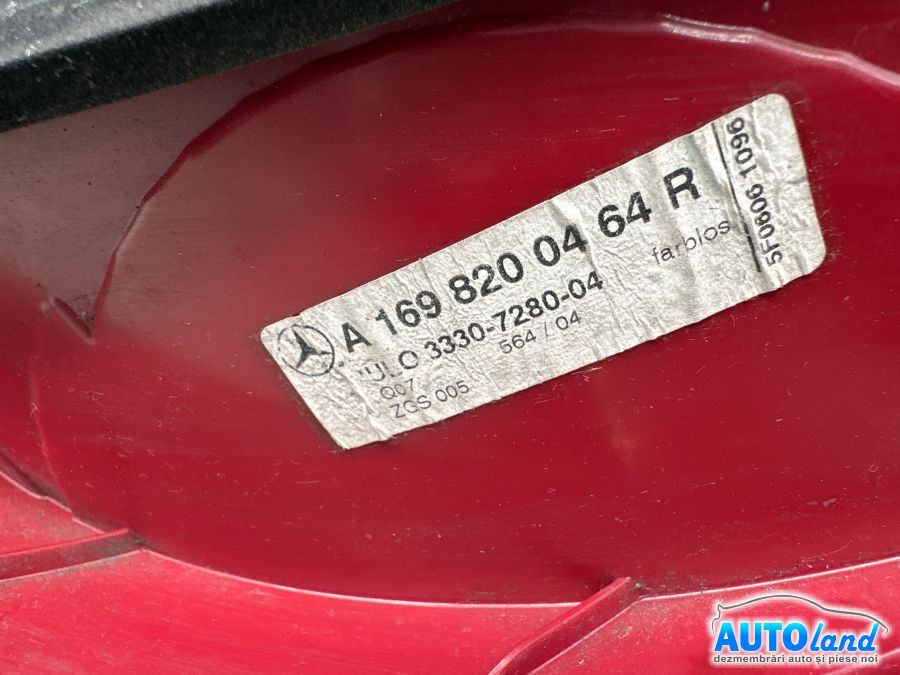 Stop spate Dreapta MERCEDES-BENZ A-CLASS (W169) 2004-2025 Cod A1698200464R 