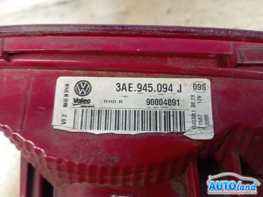 Stop Spate Dreapta VOLKSWAGEN PASSAT (3AA,B7) 2011-2025 Cod 3AE945094J 