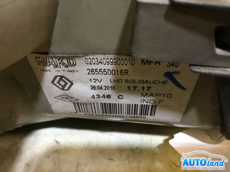 Stop Spate Stanga RENAULT FLUENCE (L30_) 2010-2025 Cod 265550016R 