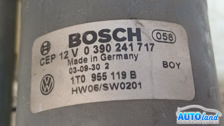 Timonerie Stergator cu Motoras VOLKSWAGEN TOURAN (1T1,1T2) 2003-2025 Cod 1T0955119D 