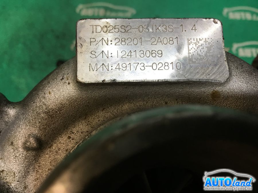 Turbo KIA RIO III (UB) 2011-2025 Cod 282012A081 