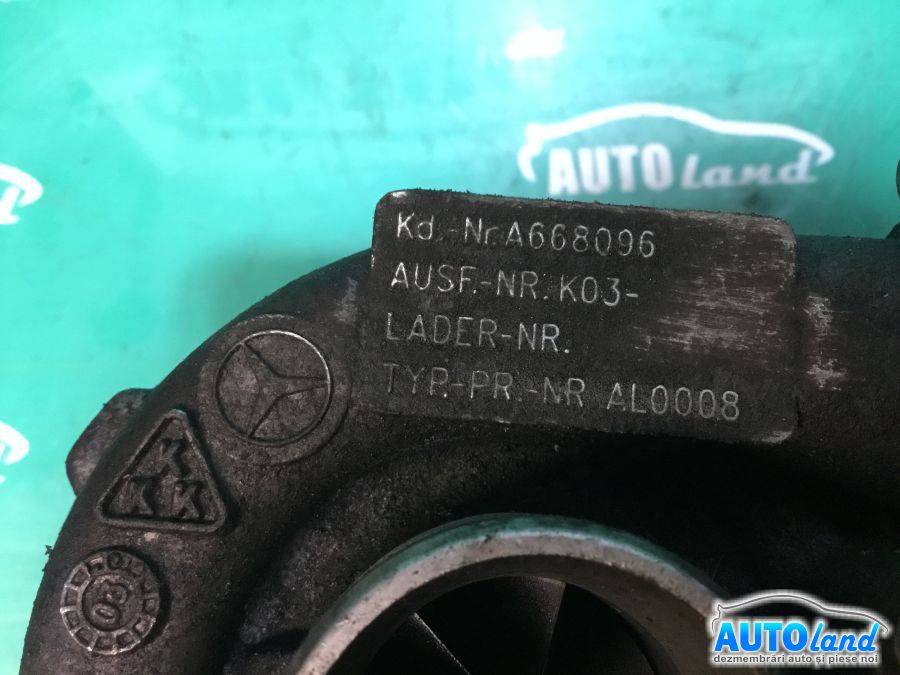 Turbo MERCEDES-BENZ A-CLASS (W168) 1997-2004 Cod A668096 