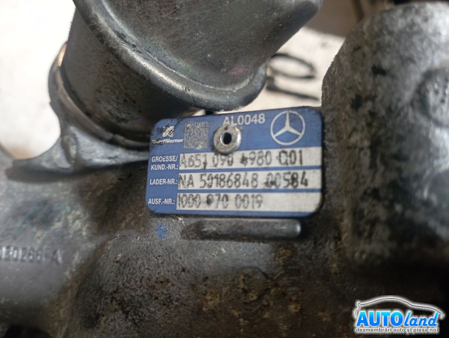 Turbo MERCEDES-BENZ C-CLASS T-Model (S204) 2007-2026 Cod A6510904980 