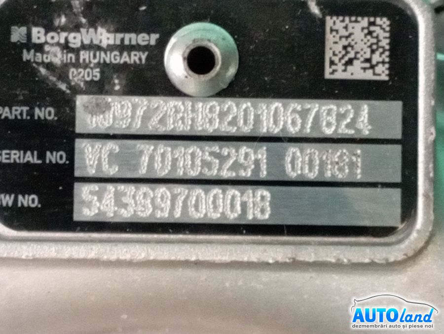 Turbo NISSAN QASHQAI (J10,JJ10) 2007-2025 Cod 54389880018 