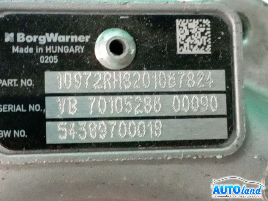 Turbo NISSAN QASHQAI (J10,JJ10) 2007-2026 Cod 54389880018 