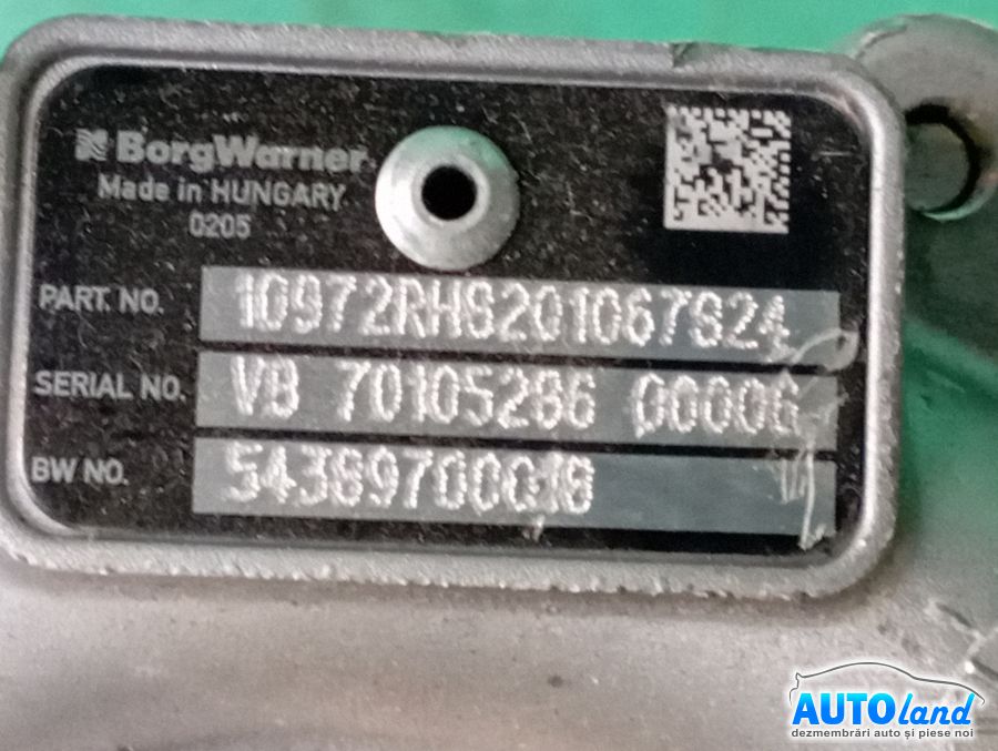 Turbo NISSAN QASHQAI (J10,JJ10) 2007-2025 Cod 54389880018 