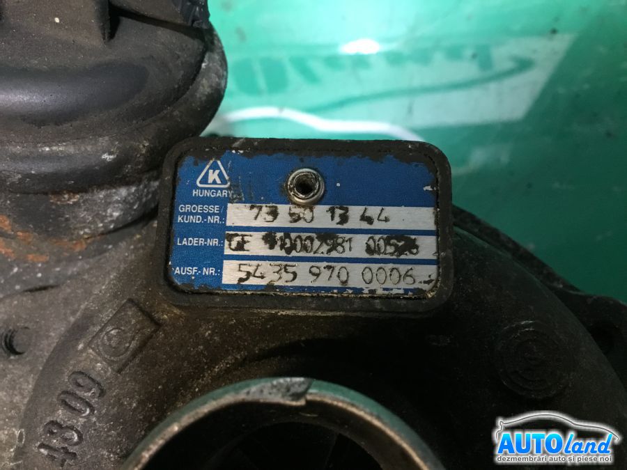 Turbo OPEL CORSA C (F08,F68) 2000-2025 Cod 73501344 