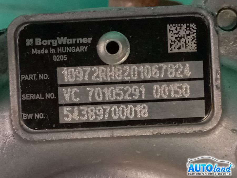 Turbo RENAULT SCENIC III (JZ0/1_) 2009-2025 Cod 54389880018 