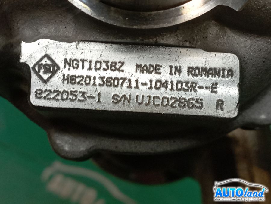 Turbo SMART FORFOUR 2004-2025 Cod 8201380711 