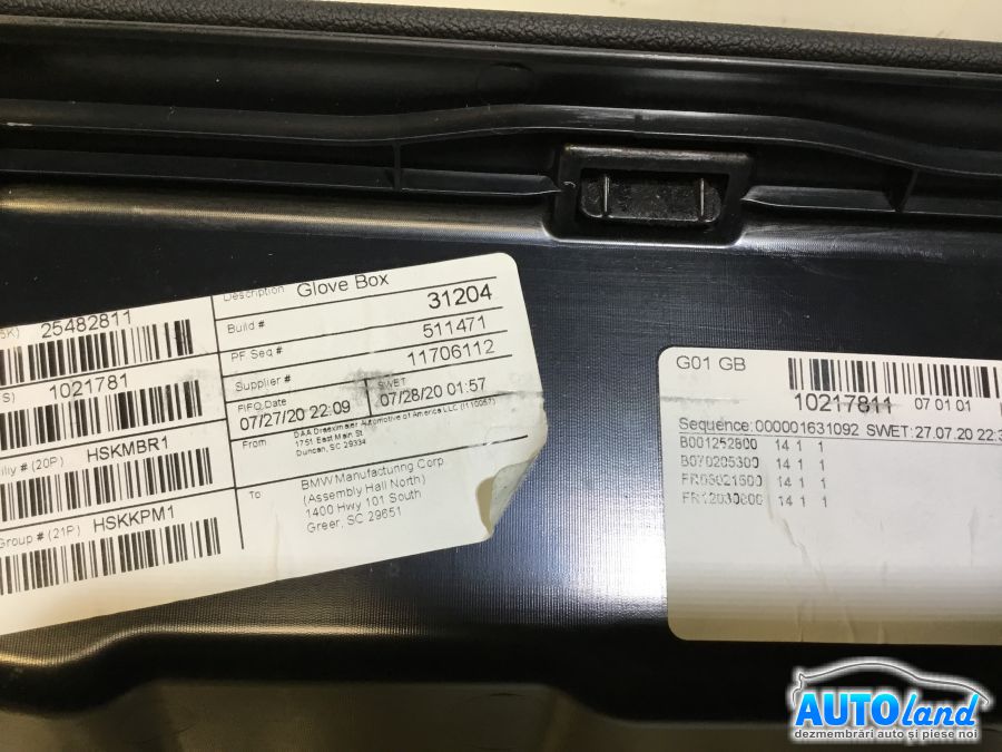 Usita Torpedou BMW X4 2014-2025 Cod 51169363451 